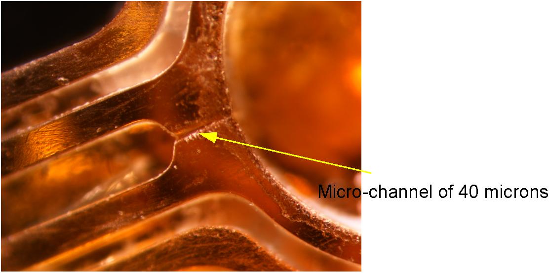 Micro Channel in Stereolithography Part